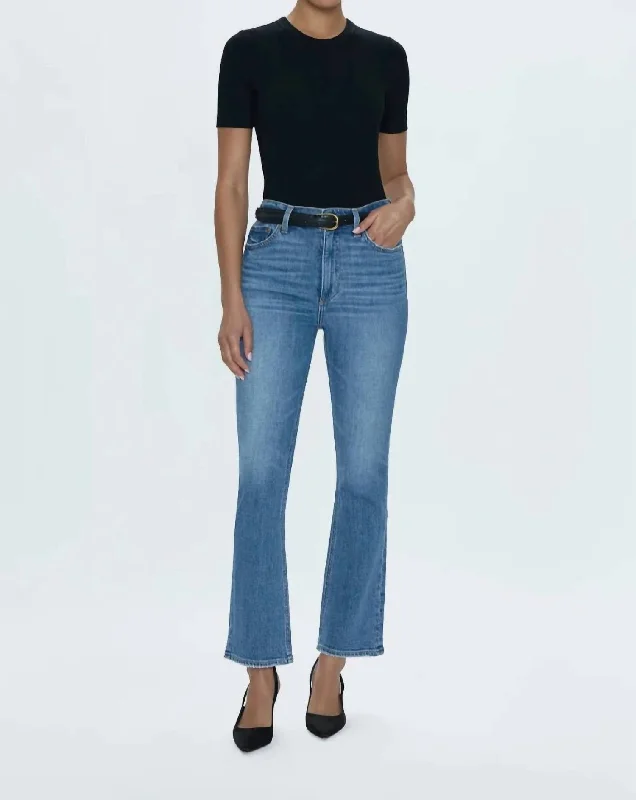 Versatile Style Krista High Rise Slim Boot In Blue