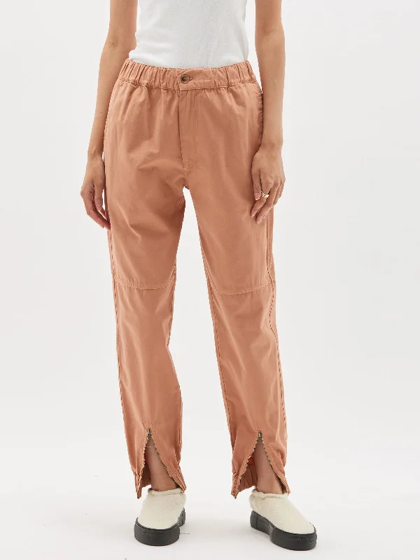 Comfortable Tops slouch zip detail track pant