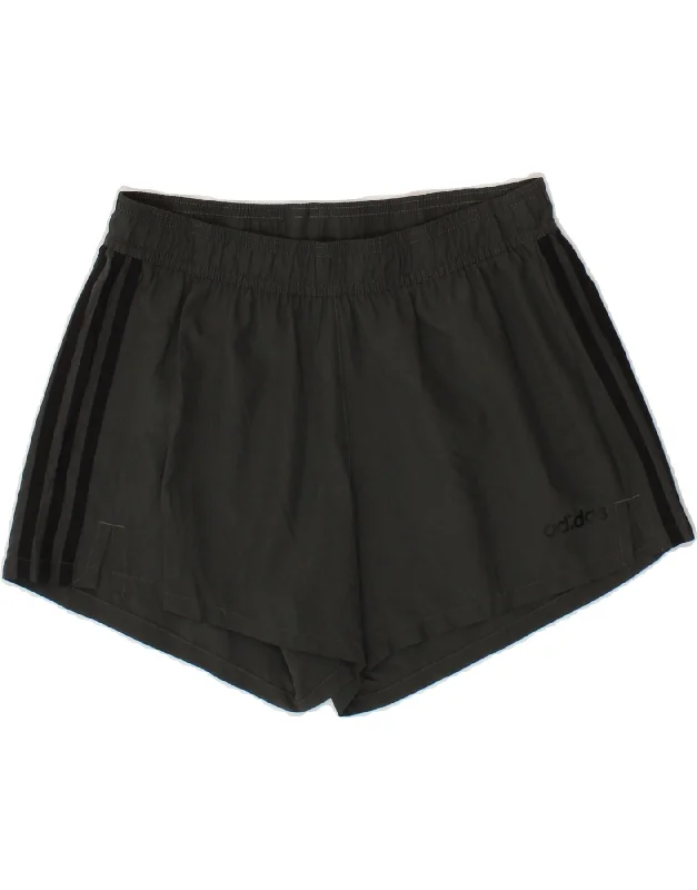 Elegant Fit ADIDAS Womens Sport Shorts UK 10 Small  Grey Polyester