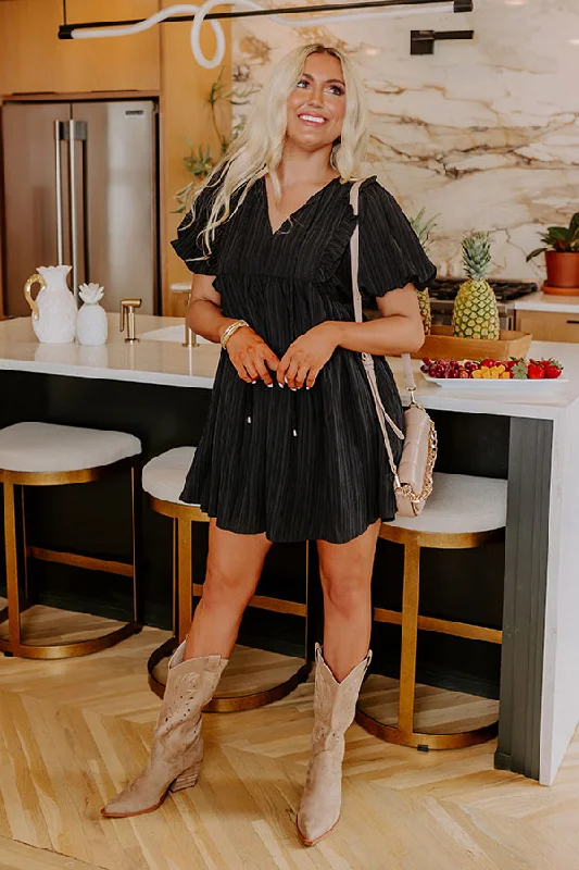 Relaxed Chic Generate Joy Shift Dress In Black