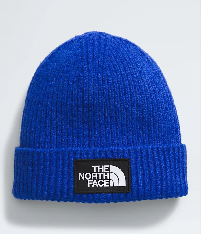 Trendy Dresses Kids' TNF Box Logo Cuffed Beanie | TNF Blue