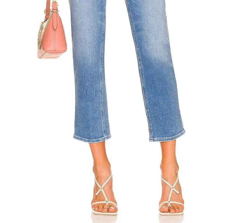 Breezy Outfits Stella Crop Jean In Sea Water Distressed