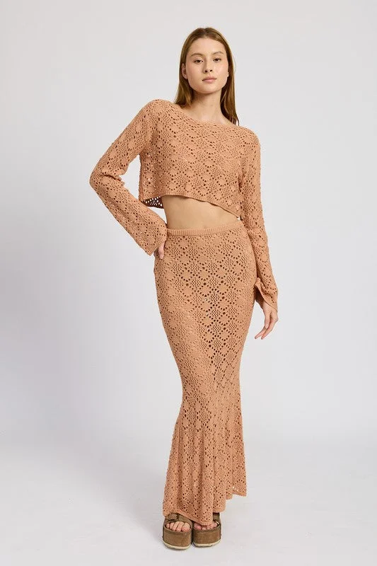 Fashion Comfort MERMAID MAXI CROCHET SKIRT