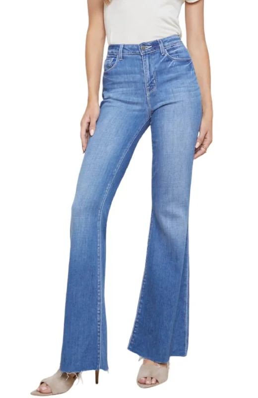 Comfy Chic Wear Sera Jeans In Bordello
