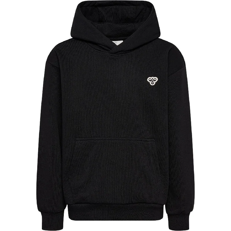 Comfortable Lifestyle Hummel Black Loose Hoodie Bee