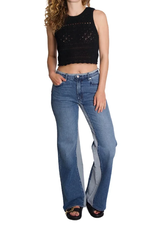 Trendy Layers Virgo Wide Leg Jeans In Champlain