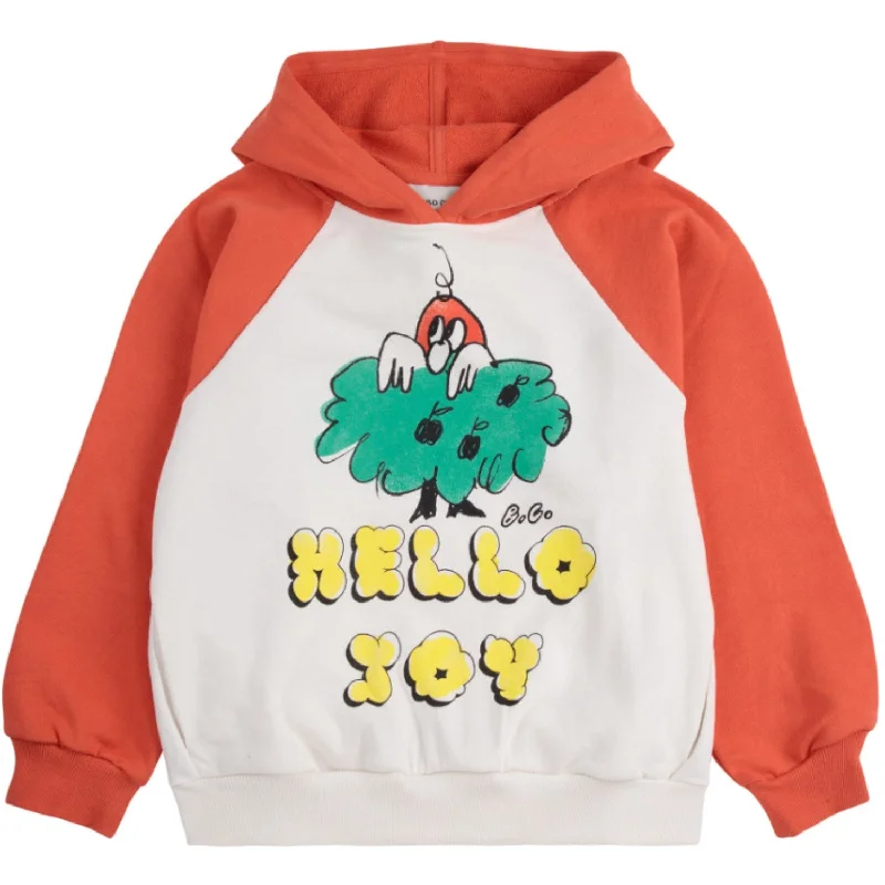 Cozy Knits Bobo Choses Multicolor Hello Joy Ranglan Sleeves Hoodie