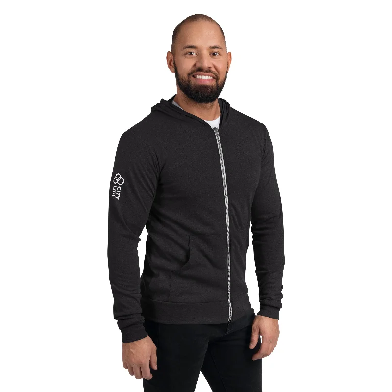 Soft Trends City Life Unisex zip hoodie