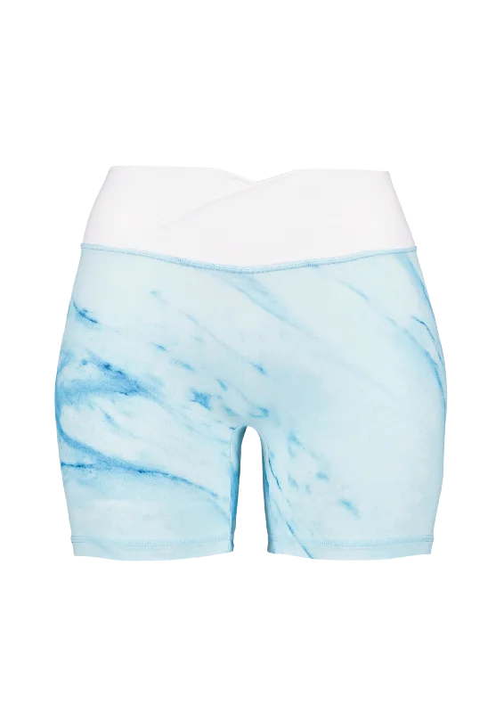 Simple Comfort Aqua - scrunch shorts
