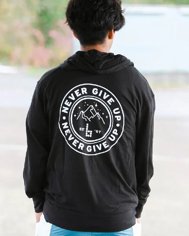 All-Day Style Never Give Up Tee Shirt Hoodie