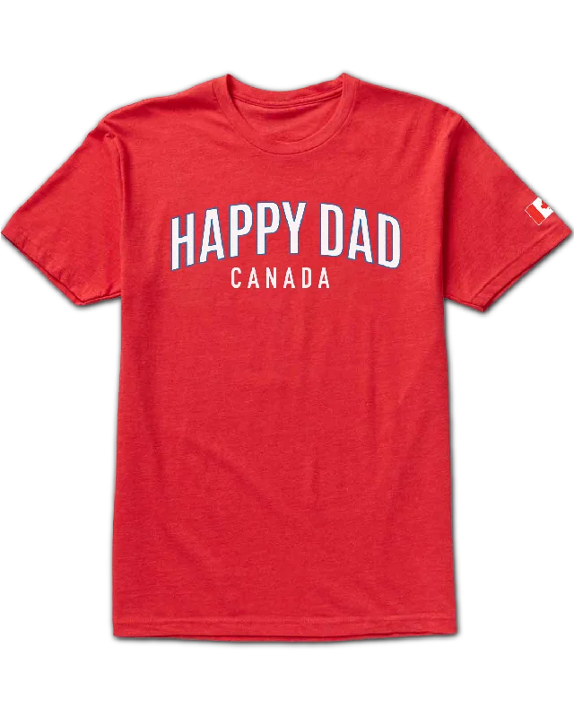 Trendy Looks Happy Dad Arch Tee Canada (Red)