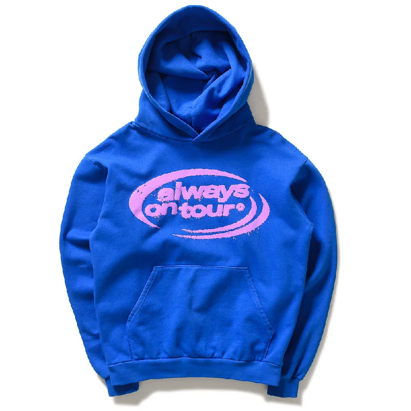 Casual Comfort Wear Always On Tour Spinner Hoodie - Cerulean