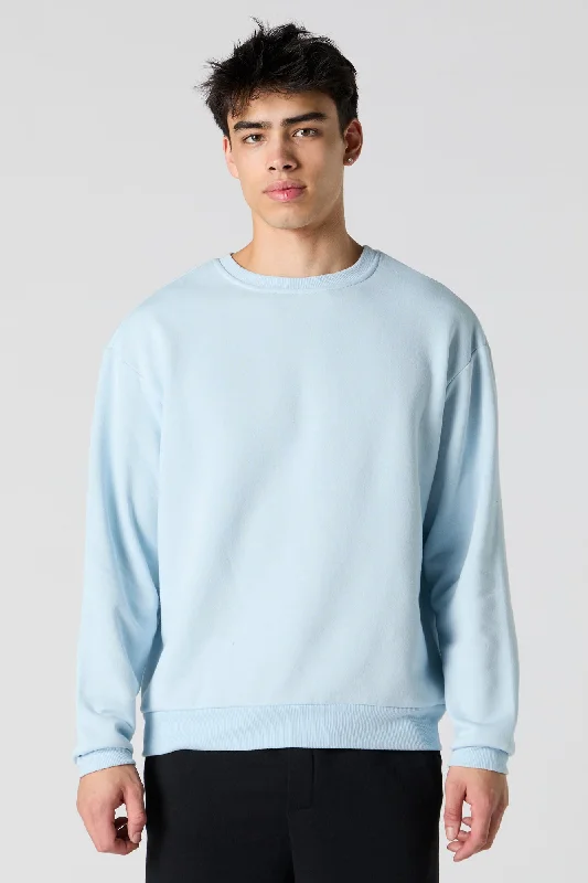 Warm Chic Solid Fleece Sweatshirt