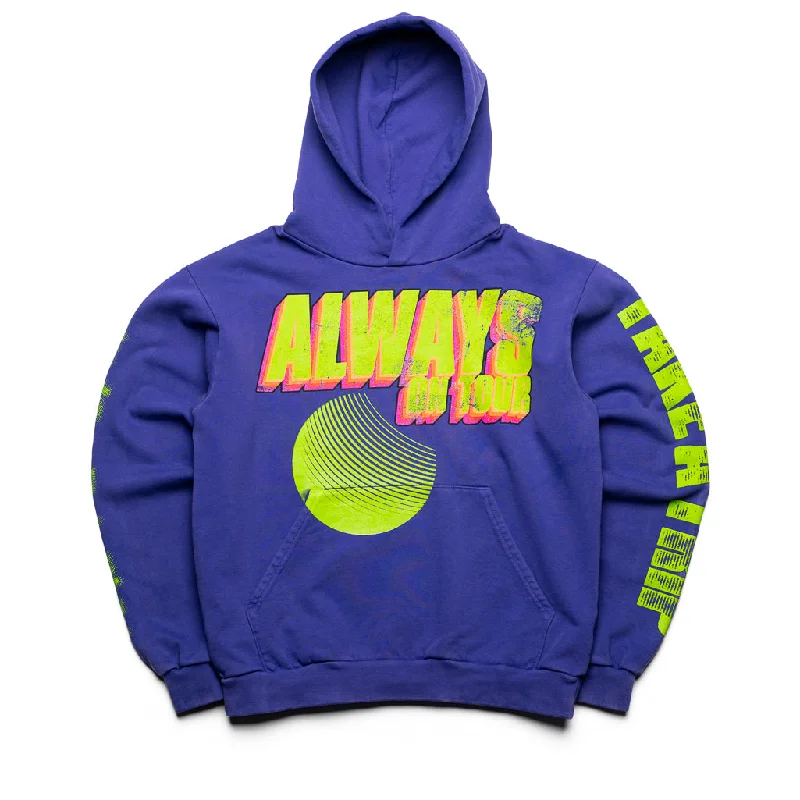 Relaxed Jackets Always On Tour Lo-Fi Anniversary Hoodie - Medium Lilac
