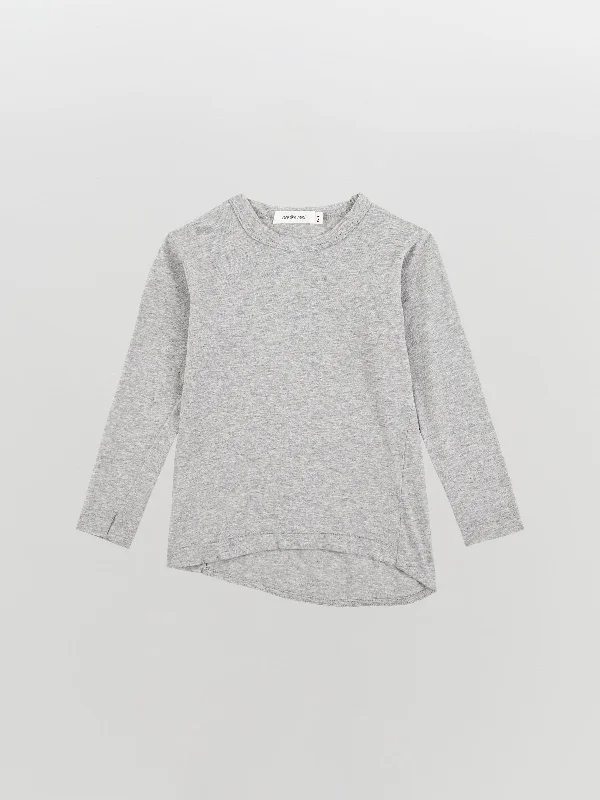 Soft Knitwear mini french seam long sleeve t.shirt