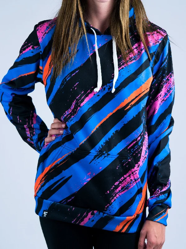 Relaxed Fit Wear Blue Slasher Unisex Hoodie