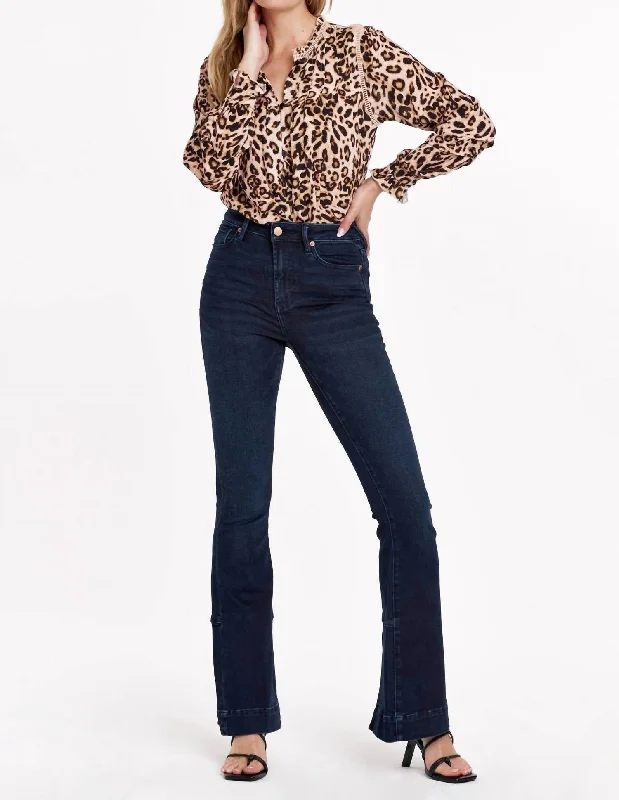 Warm Wear Laney High Rise Flare Jean In Hayden