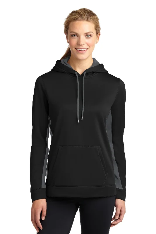 Weekend Comfort Sport-Tek Ladies Sport-Wick Fleece Colorblock Hooded Pullover. LST235