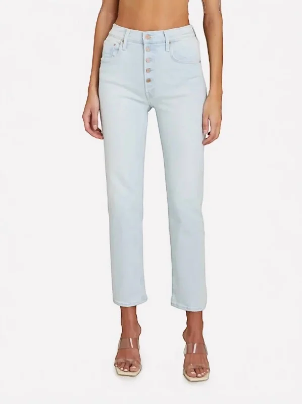 Soft Fabric Looks Pixie Tomcat Ankle Jeans In Pina Coloda