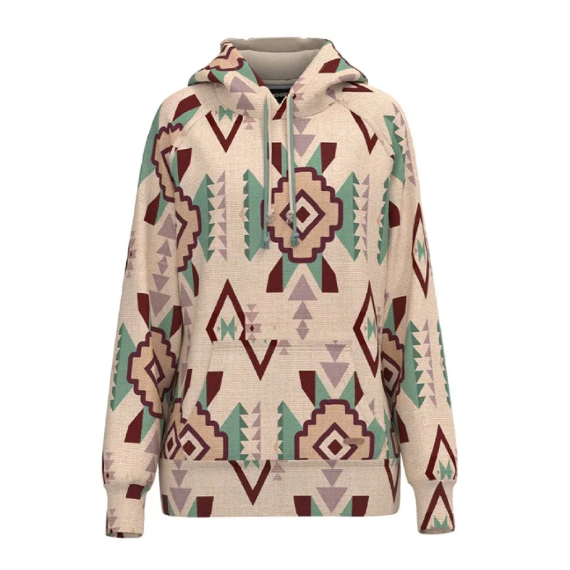 Comfortable Jeans Hooey Women's Playa Taupe Aztec Hoody