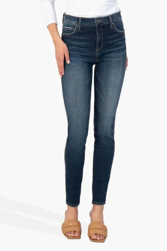 Cozy Lounge Wear Mia High Rise Fab Ab Slim Fit Skinny Jeans In Legacy Wash