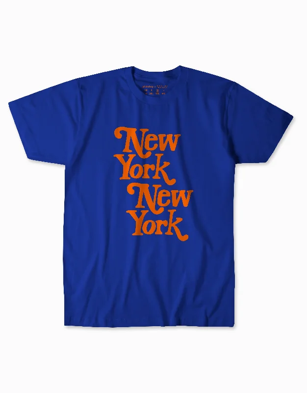 Timeless Style New York, New York Tee - Royal Blue/Orange