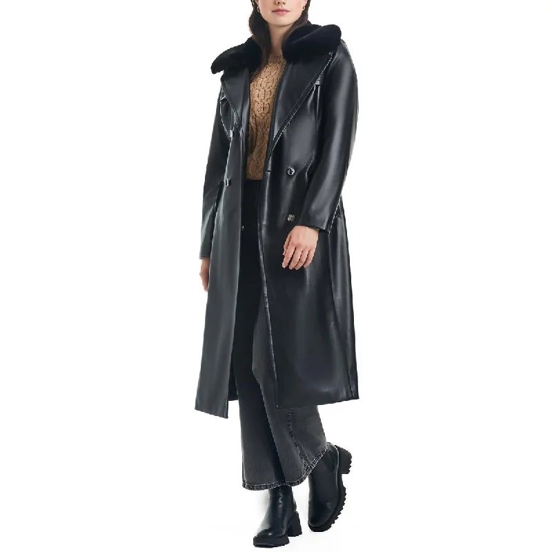 Timeless Outfits Vince Camuto Womens Faux Leather Collared Motorcycle Jacket