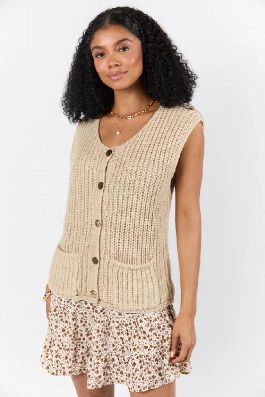 Simple Looks Life In A Flash Oversized Sweater Vest