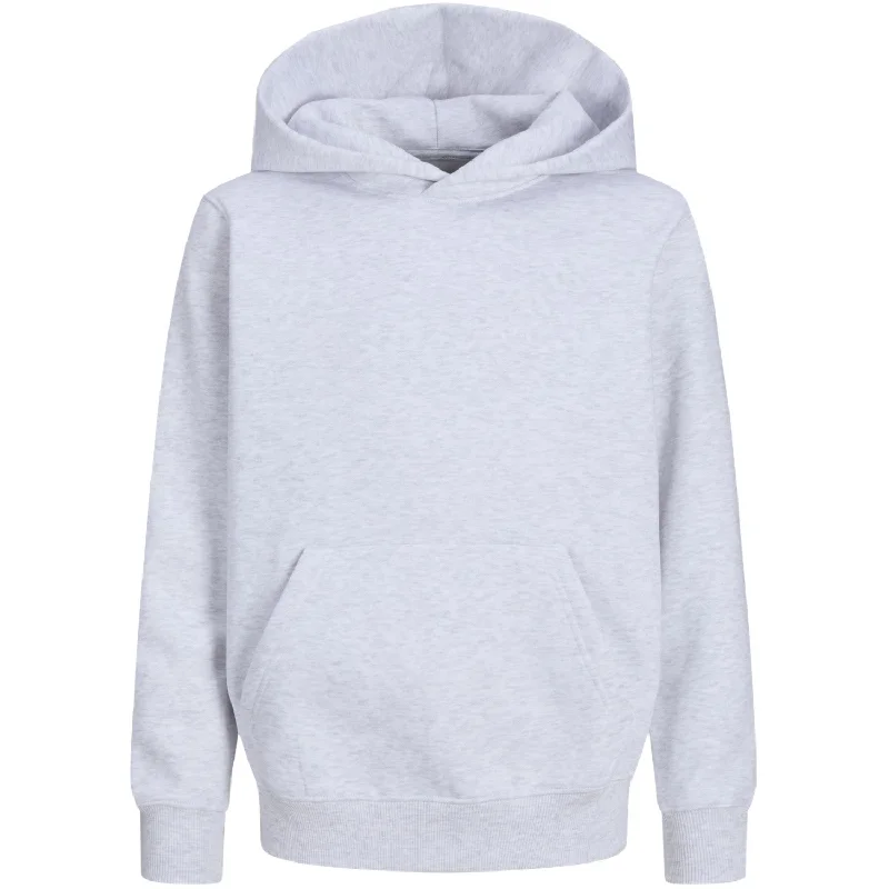 All-Day Outfits Jack & Jones Junior White Melange Urban Edge Sweat Hoodie Noos