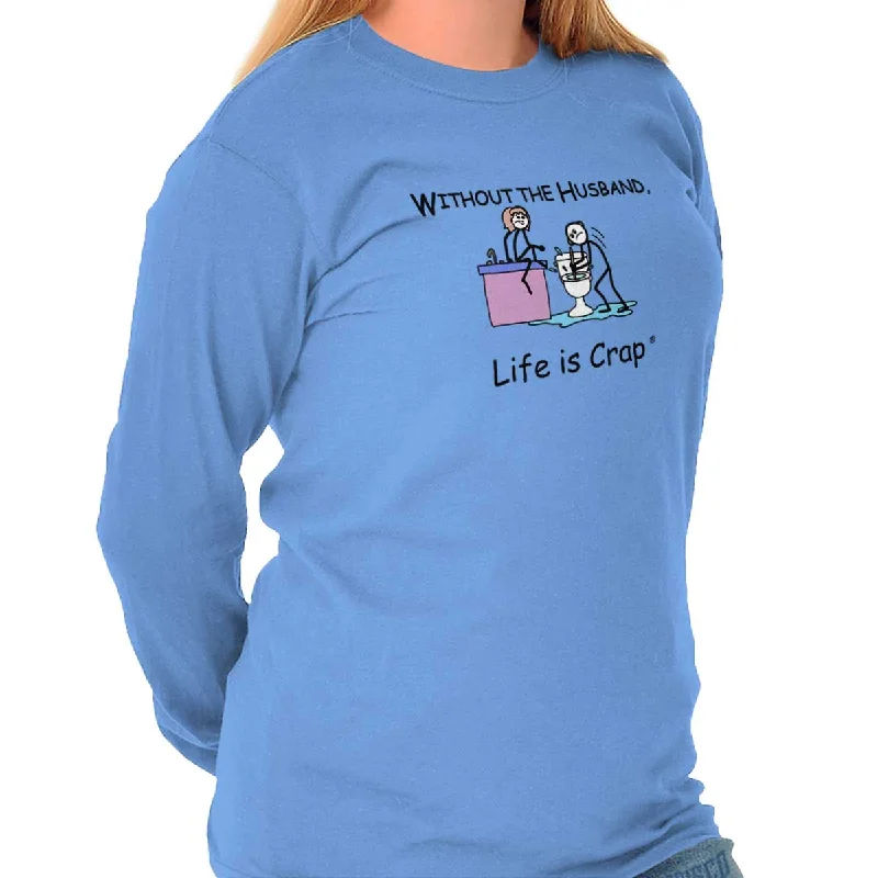 Warm Wear Without The Husband Long Sleeve Tee
