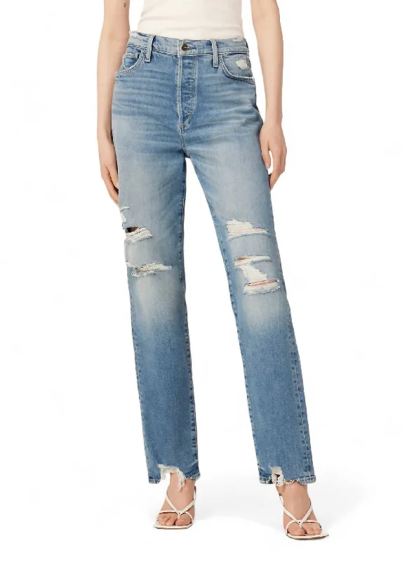 Soft Trends 90S Niki Mid Rise Boyfriend Jean In Chances Destruct