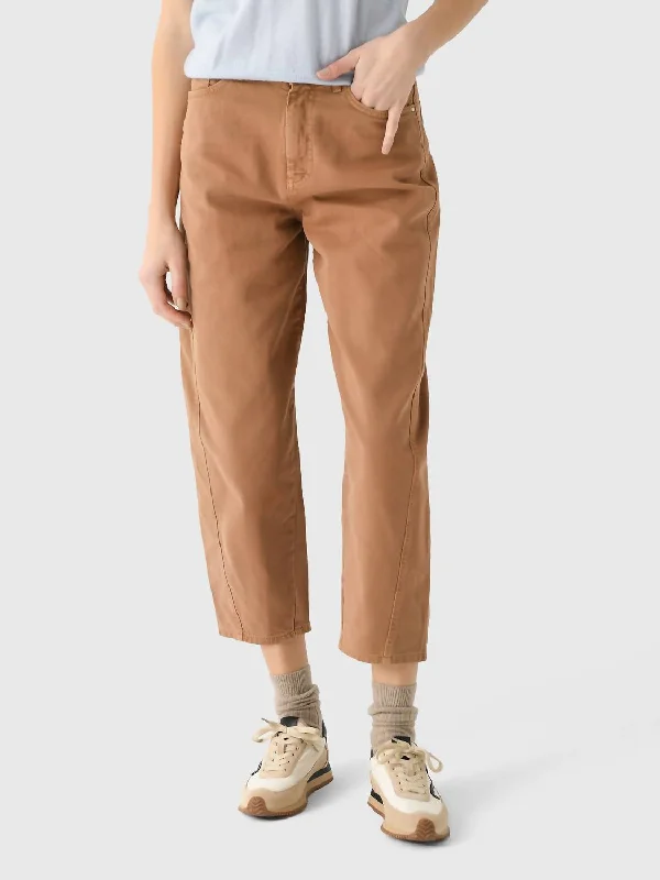 Simple Chic Women's Caleb Jean In Marron