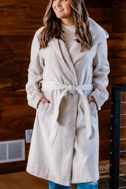 Comfortable Fitwear Lizzy Woven Jacket | Oatmeal