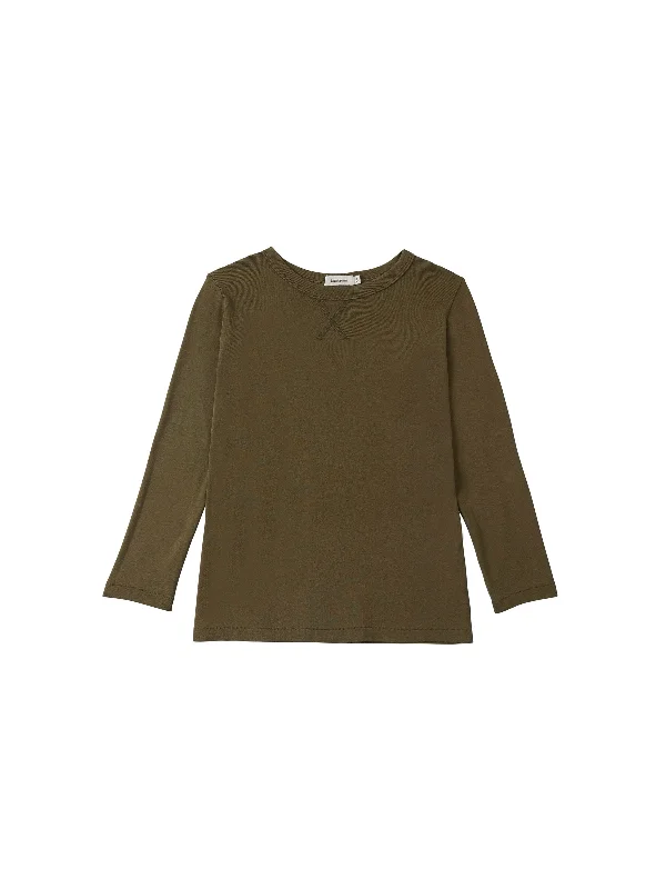 Cozy Fashion mini rib layering long sleeve t.shirt