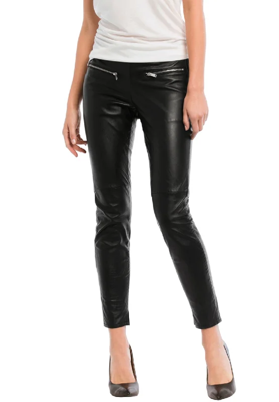 Fashionable Comfort Skinny Leather Pants