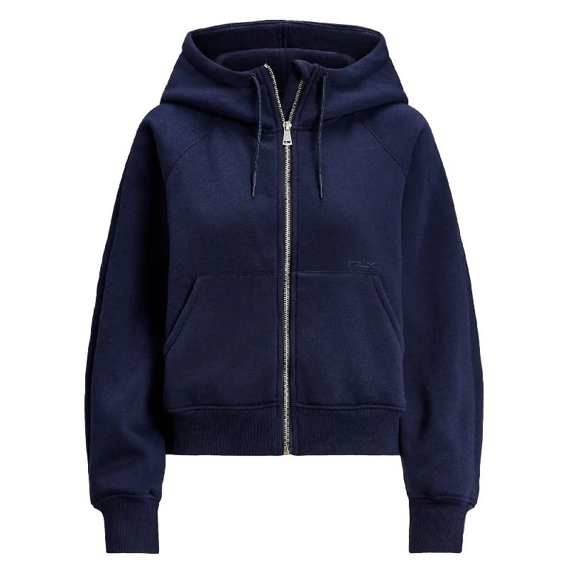 Breathable Style Womens RLX Full Zip Dolman Hoodie Refined Navy - SS25