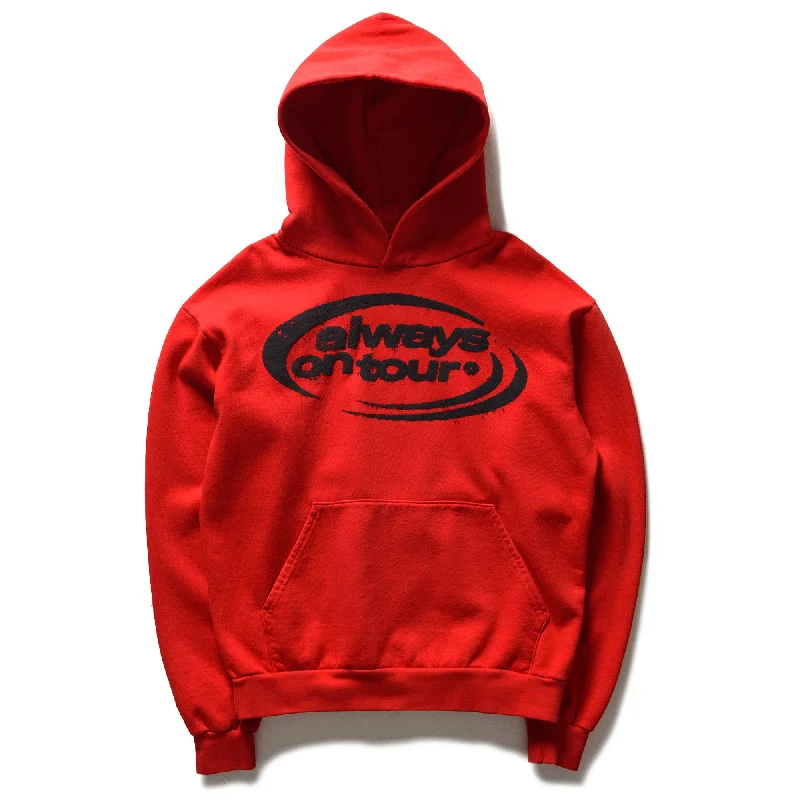 Weekend Comfort Always On Tour Spinner Hoodie - Red