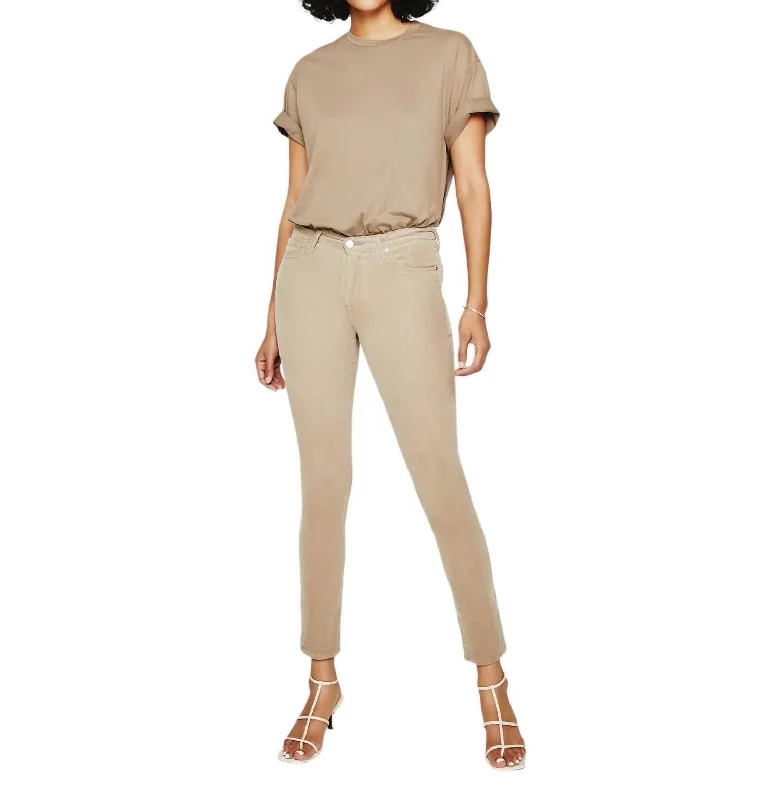 Versatile Casuals Prima Mid Rise Cigarette Ankle Jean In Silk Bamboo