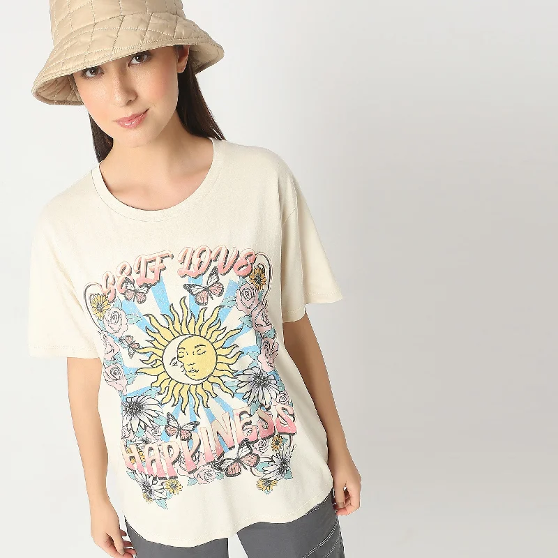Cozy Footwear Oversize Graphic T-Shirt