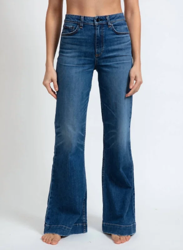Cozy Outerwear Juniper Wide Leg Jean In Auburn
