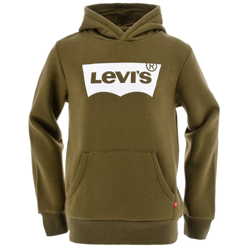 Comfortable Jeans Levi's Sweat Hoodie Batwing Dark Olive