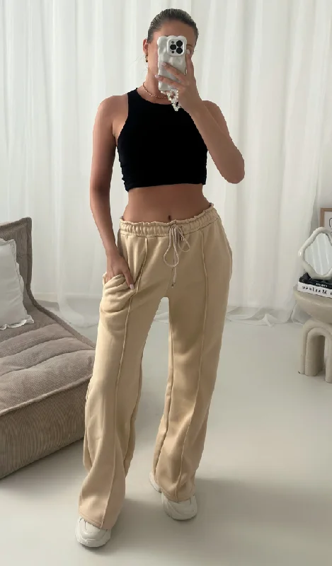 Casual Chic Looks Abigail Wide Leg Jogger Trousers