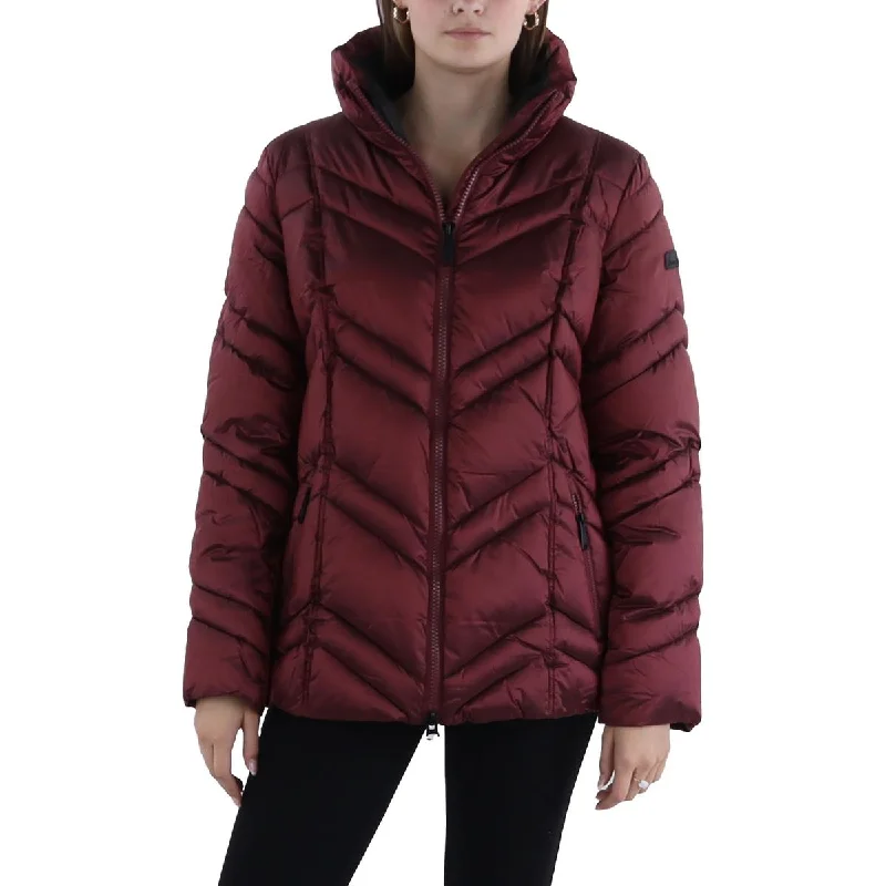 Comfortable Jackets Sam Edelman Womens Quilted Short Puffer Jacket