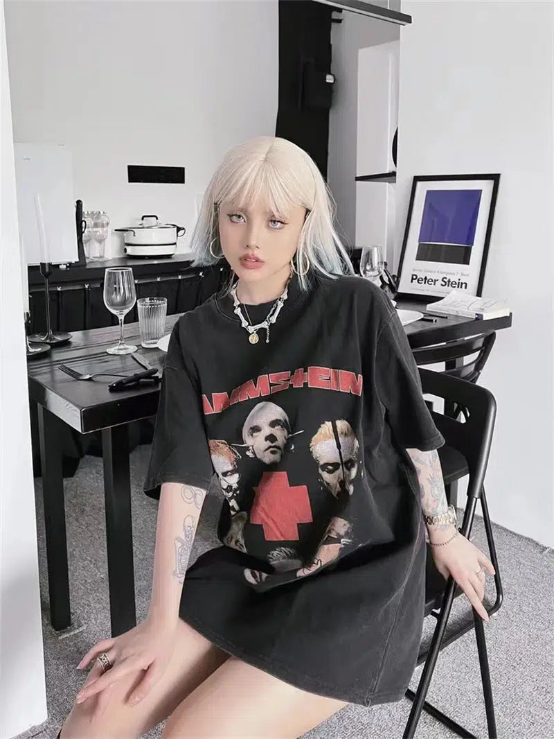 Cozy Chic Wear Grunge Rammstein Tee