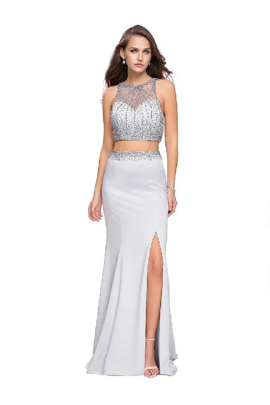 Soft Layers La Femme Gigi - 26063 Beaded Two-Piece Jersey Sheath Gown