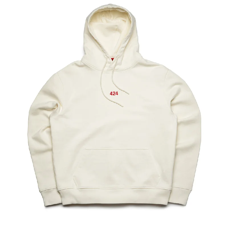 Relaxed Fit Wear 424 Hoodie - White