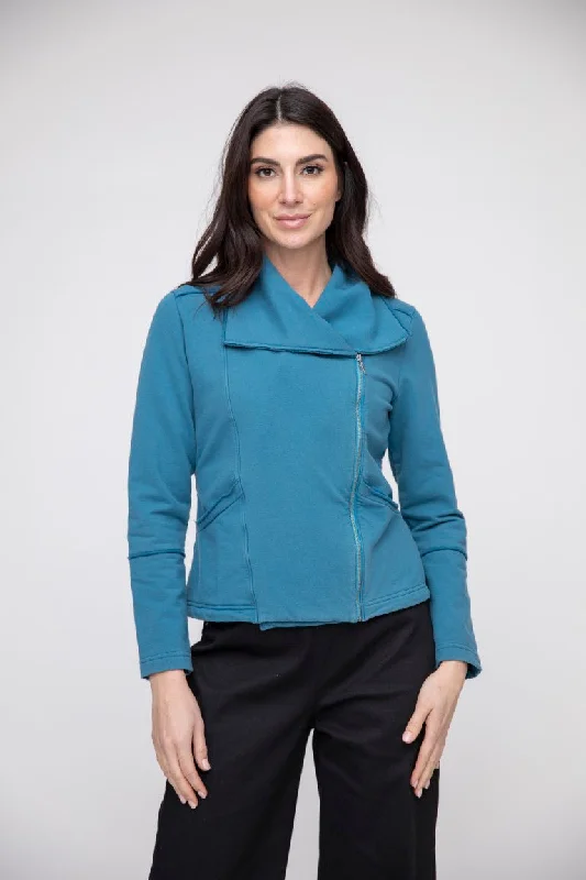 Comfortable Sweaters Fleece Moto Jacket | SALE! Take 30% Off
