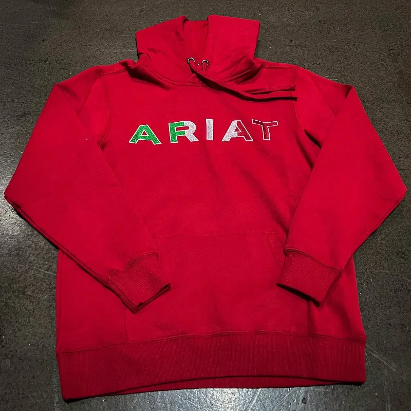 Relaxed Jackets Ariat Women's Mexico Hoodie, Red