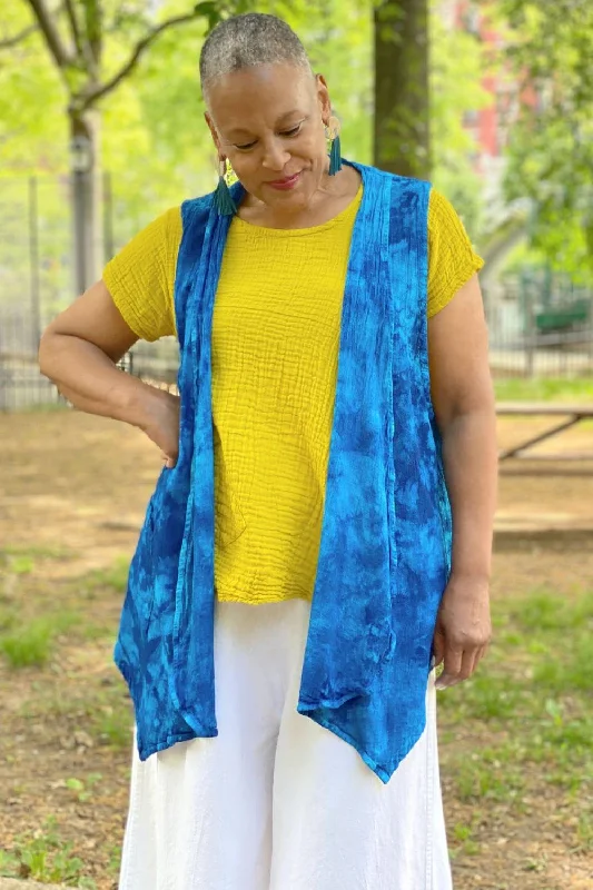 Simple Comfort Garment Dyed Cotton Vest