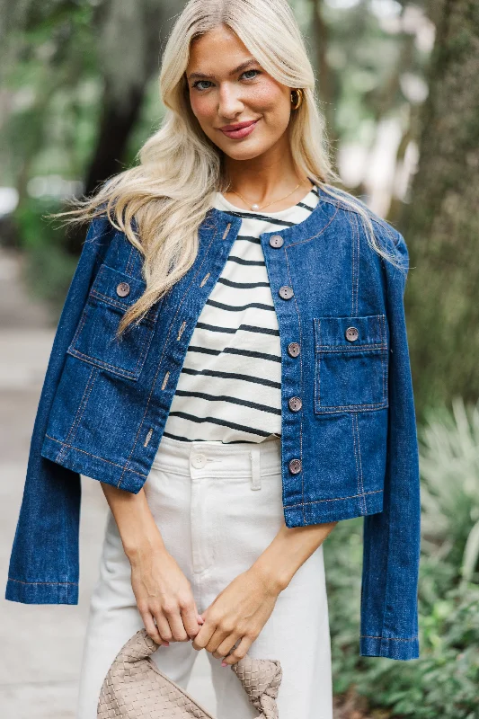 Comfortable Fashion Looks Talk About It Blue Denim Jacket